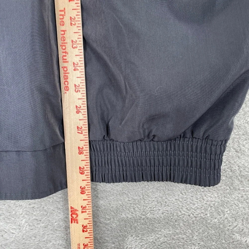 Euro Way Vintage Bomber Jacket Mens XL‎ Gray Full Zip Cargo Pocket Windbreaker